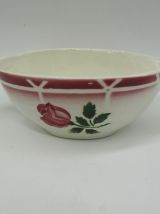 saucière Digoin Sarreguemines Cibon décor de rose