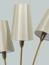 LAMPADAIRE VINTAGE EN LAITON 3 FEUX