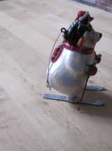 Boule de noel forme d'ours année 1980/1990 .