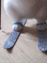 Boule de noel forme d'ours année 1980/1990 .