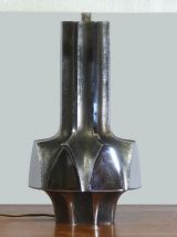 PIED DE LAMPE VINTAGE BRUTALISTE CHROMÉE 1970