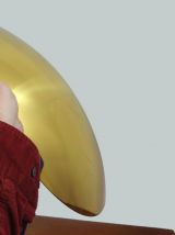 SET DE 4 GRANDES APPLIQUES KALMAR EN LAITON DORÉ 