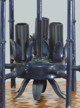 SUSPENSION LANTERNE VINTAGE FAUX BAMBOU