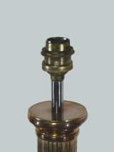 LAMPE COLONNE EN MÉTAL ARGENTÉ