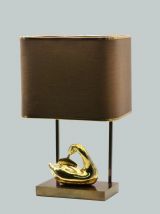 LAMPE DE TABLE VINTAGE CYGNE EN LATION