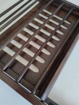 porte-revues vintage Braakman en hêtre des années 70