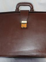 Sac en cuir marron H. Saxel