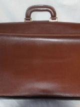 Sac en cuir marron H. Saxel