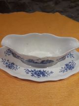 saucière en porcelaine de Sarreguemines