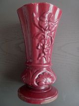 vase  en  fonte  émaillée , vintage