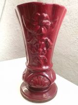 vase  en  fonte  émaillée , vintage