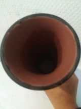 Vase en bambou Vintage peint Art-deco