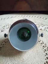 Lot de 4 spots/appliqués boule en métal chromé Années 70