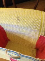 Sac cabas vintage style scoubidou 