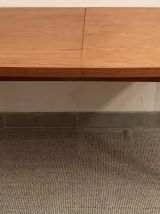  Table de salle à manger vintage danoise en chêne clair 1960