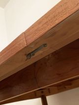  Table de salle à manger vintage danoise en chêne clair 1960