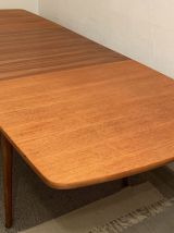  Table extensible danoise en teck clair 1960