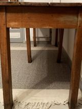 Table de ferme vintage ou double bureau
