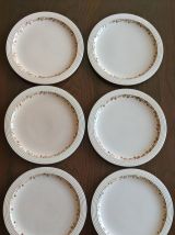 Six assiettes LONGWY "Betty"