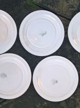 Six assiettes LONGWY "Betty"