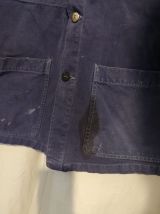 Veste de travail bleue Vintage 