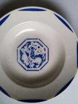 6 assiettes creuses Lunéville