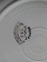 6 assiettes creuses Lunéville