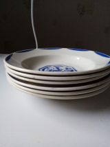 6 assiettes creuses Lunéville