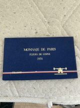 coffret monnaie de Paris fleurs de coin 1974 .Objet vintage 