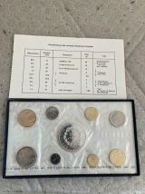coffret monnaie de Paris fleurs de coin 1974 .Objet vintage 