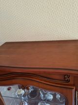 Argentier vitrine en merisier - avec miroir très bon état