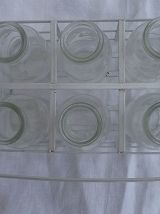 bouteilles  en  verre   avec  panier