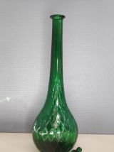 grande carafe verte avec bouchon goutte d'eau