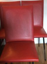 Chaise rétro vintage pieds compas 