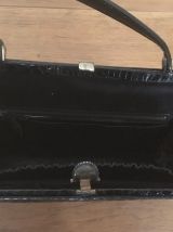 Sac à main Vintage cuir de crocodile années 50-60