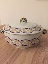 Soupière porcelaine Art Deco