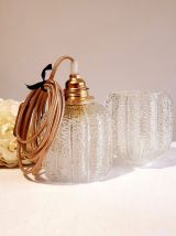 Baladeuse globes verre vintage 