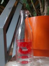 Bouteille de lait en verre "galettes Saint-michel" 