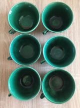 Tasses à café vertes