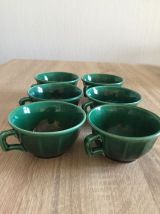 Tasses à café vertes