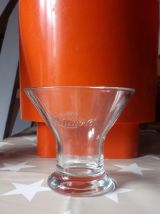 6 coupes à glaces en verre "La laitière" de Nestlé