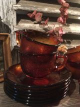 6 tasses et sous tasses Arcoroc 