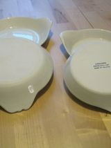 4 petits plateaux a oreilles en porcelaine pour cuisine 