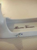 Beurrier 'vache' porcelaine Apilco
