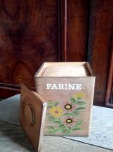 Ensemble de boites à épices en bois - Années 60