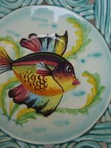 Ancien plat céramique Cérart Monaco / Déco vintage