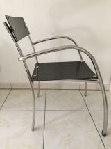 Chaises assise carbone plein