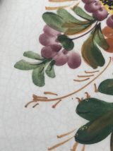 2 anciennes décorations murales en étain et céramique