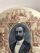 Ancienne assiette Sarreguemines Sadi Carnot