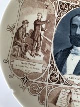 Ancienne assiette Sarreguemines Sadi Carnot